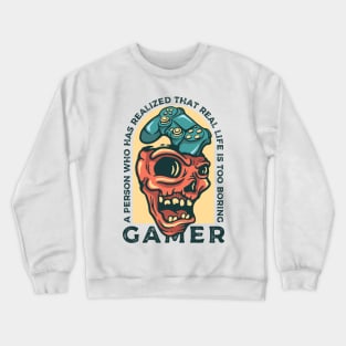 Skull Gamer Crewneck Sweatshirt